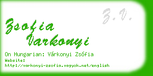 zsofia varkonyi business card