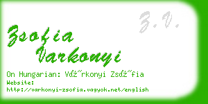 zsofia varkonyi business card